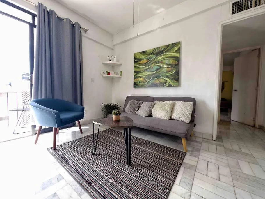 Boho Chic 1Bd Apt In Downtown, 4Pax Cancún